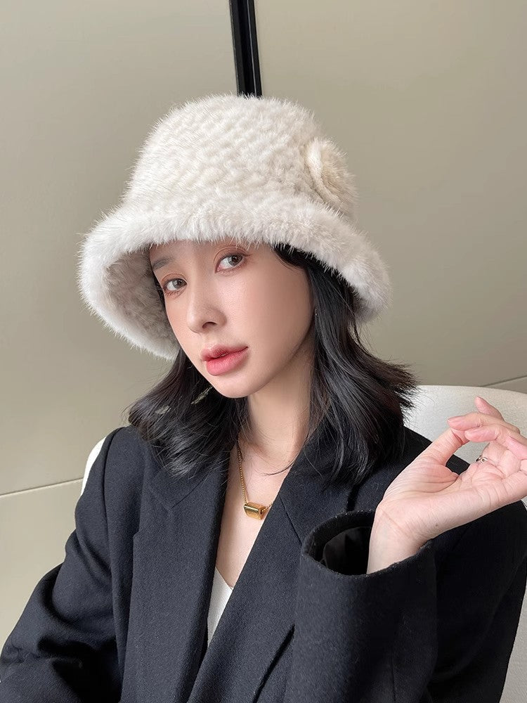 The Winter Column — Mink Wool Woven Bucket Hat