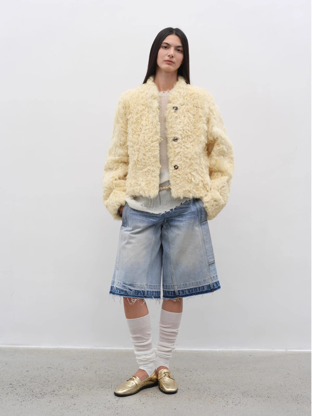 Little Bear's Thoughts New Zealand Imported Sheepskin Coat