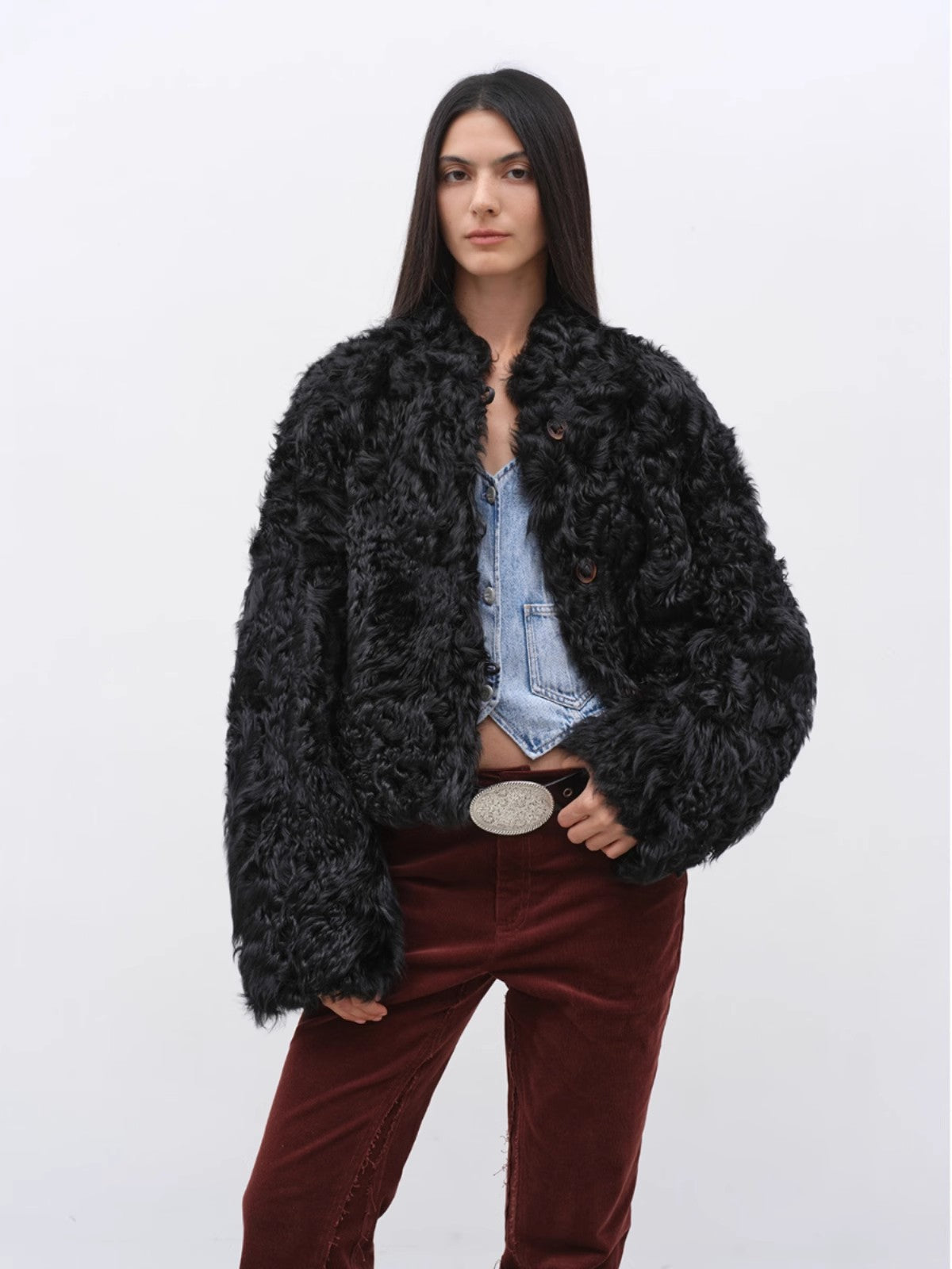 Little Bear's Thoughts New Zealand Imported Sheepskin Coat