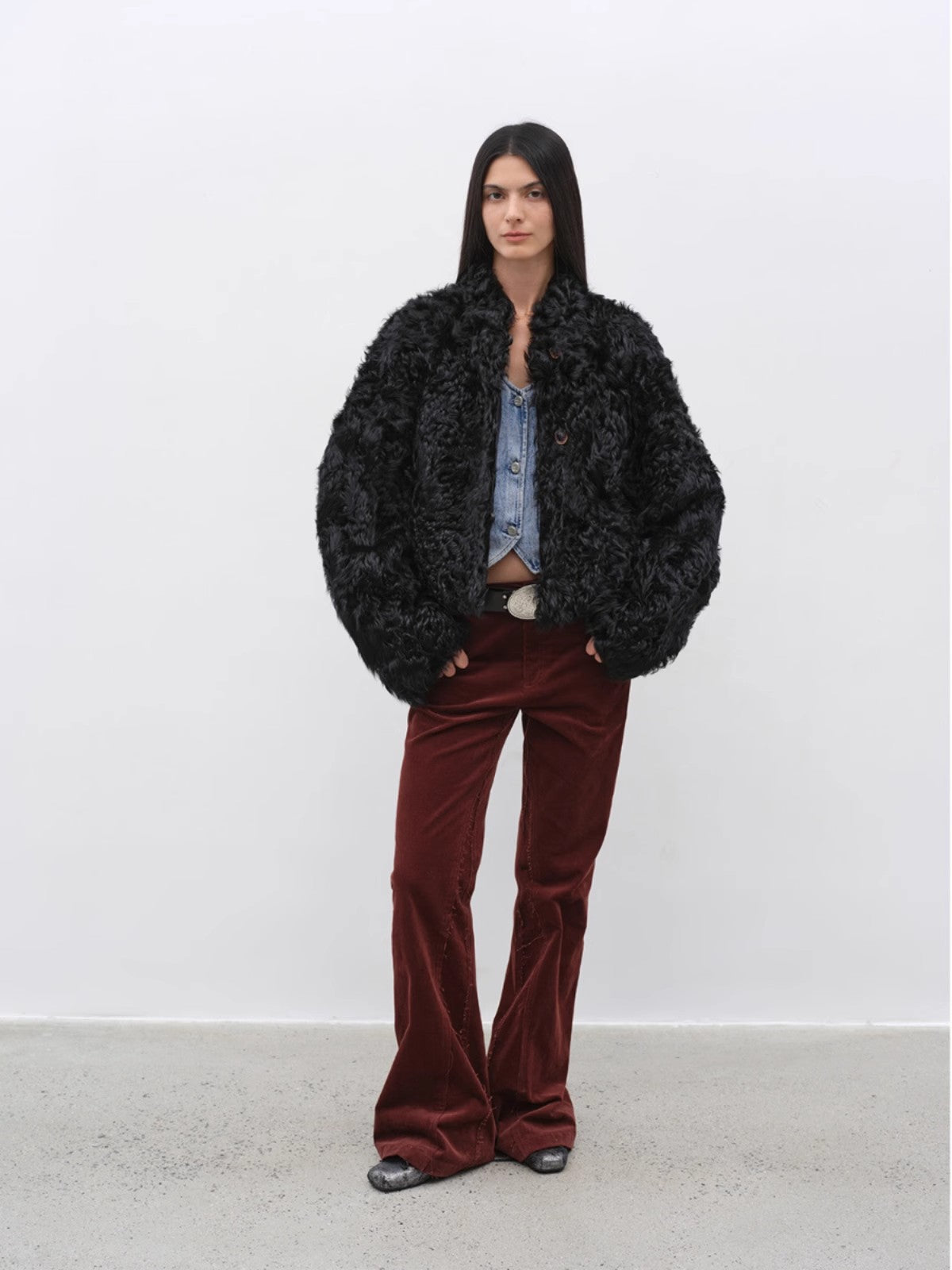 Little Bear's Thoughts New Zealand Imported Sheepskin Coat