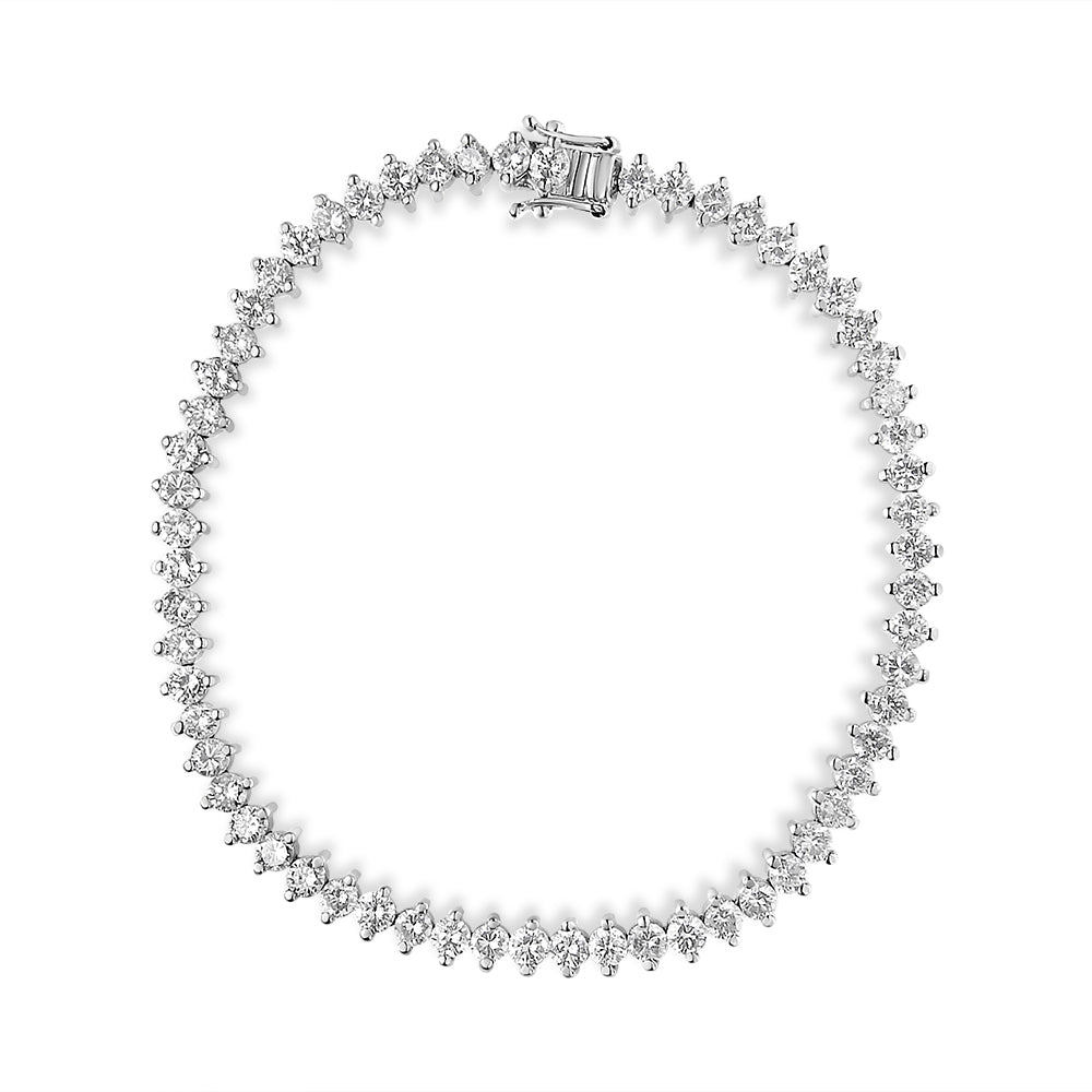 14K White Gold 5 1/2 Cttw Diamond Tennis Bracelet (H-I Color, SI2-I1 Clarity)