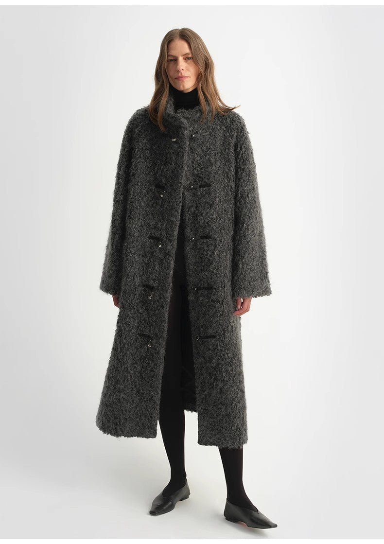 The Cape Town Circle — Mohair & Virgin Wool Stand-Collar Coat
