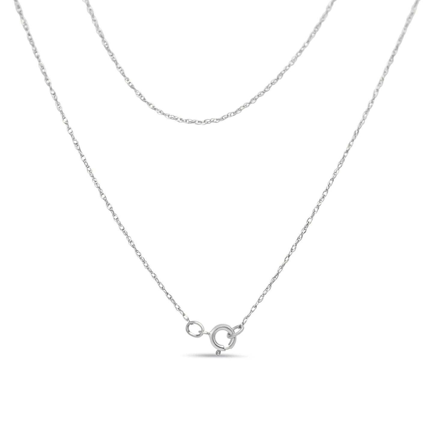 14K White Gold 1 7/8 Cttw Princess & Baguette Cut Mixed Geometry Diamond Pendant Necklace