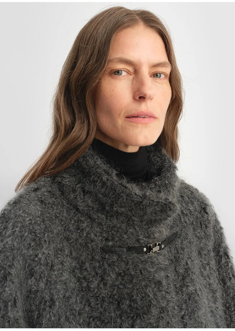 The Cape Town Circle — Mohair & Virgin Wool Stand-Collar Coat