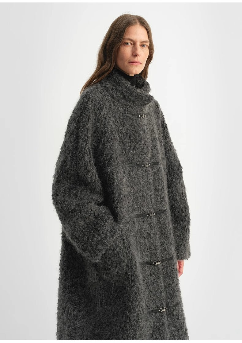 The Cape Town Circle — Mohair & Virgin Wool Stand-Collar Coat