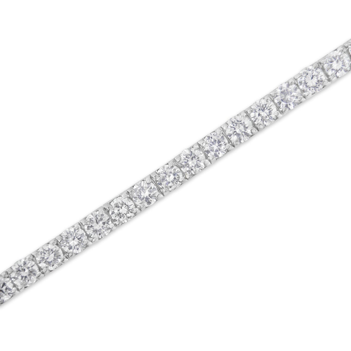 14k White Gold Diamond Tennis Bracelet – 4.00 Cttw