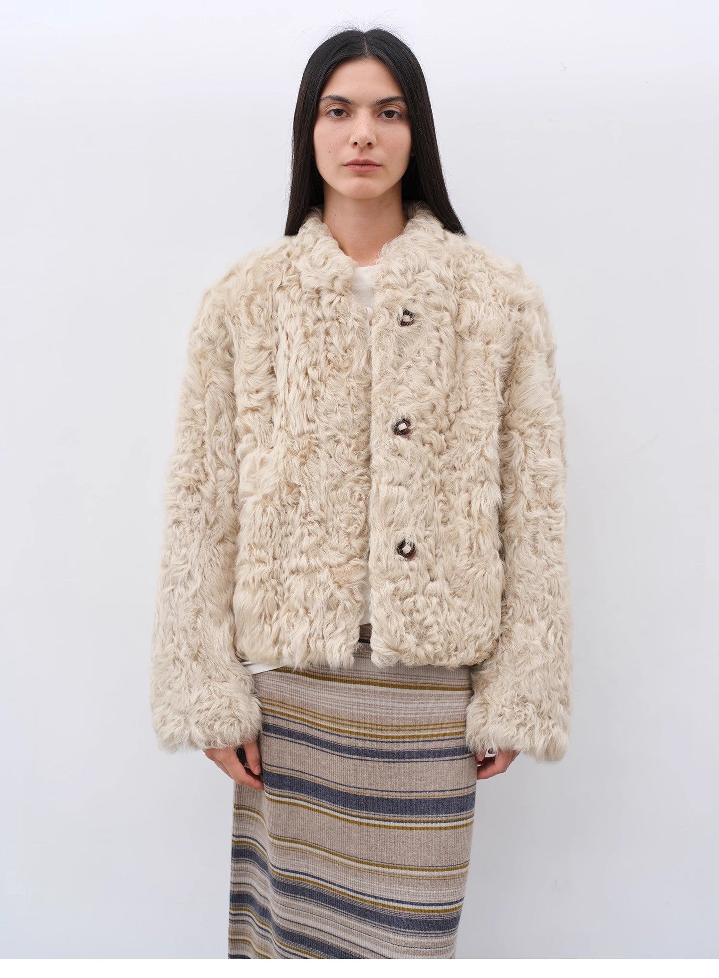 Little Bear's Thoughts New Zealand Imported Sheepskin Coat