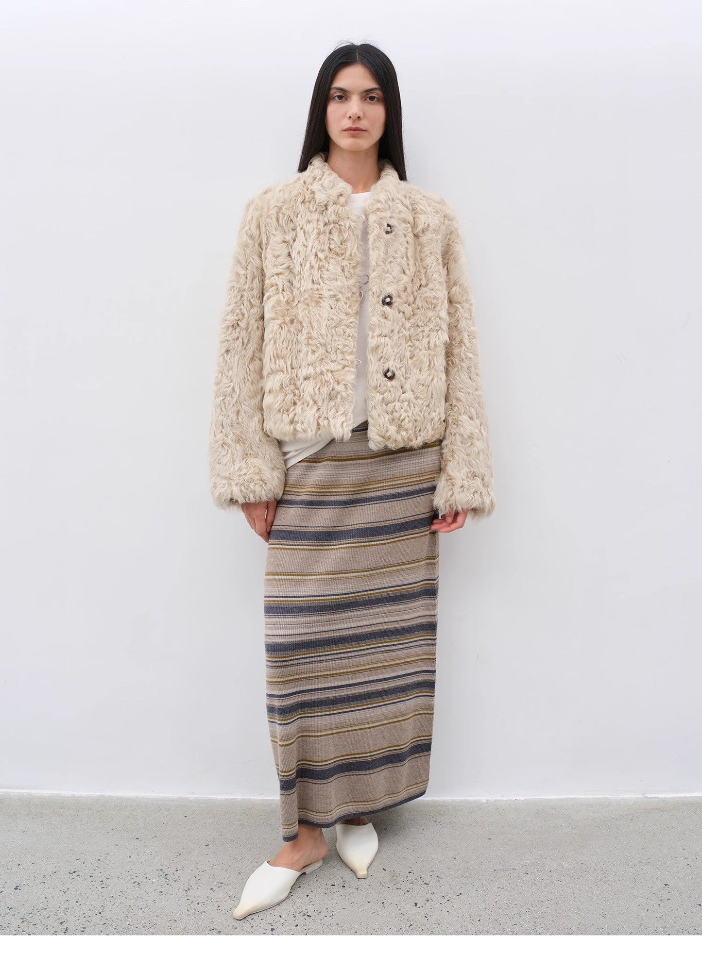 Little Bear's Thoughts New Zealand Imported Sheepskin Coat