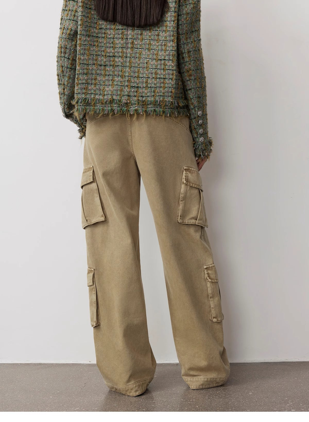 Loose Workwear Micro-Cocoon Wide-Leg Jeans