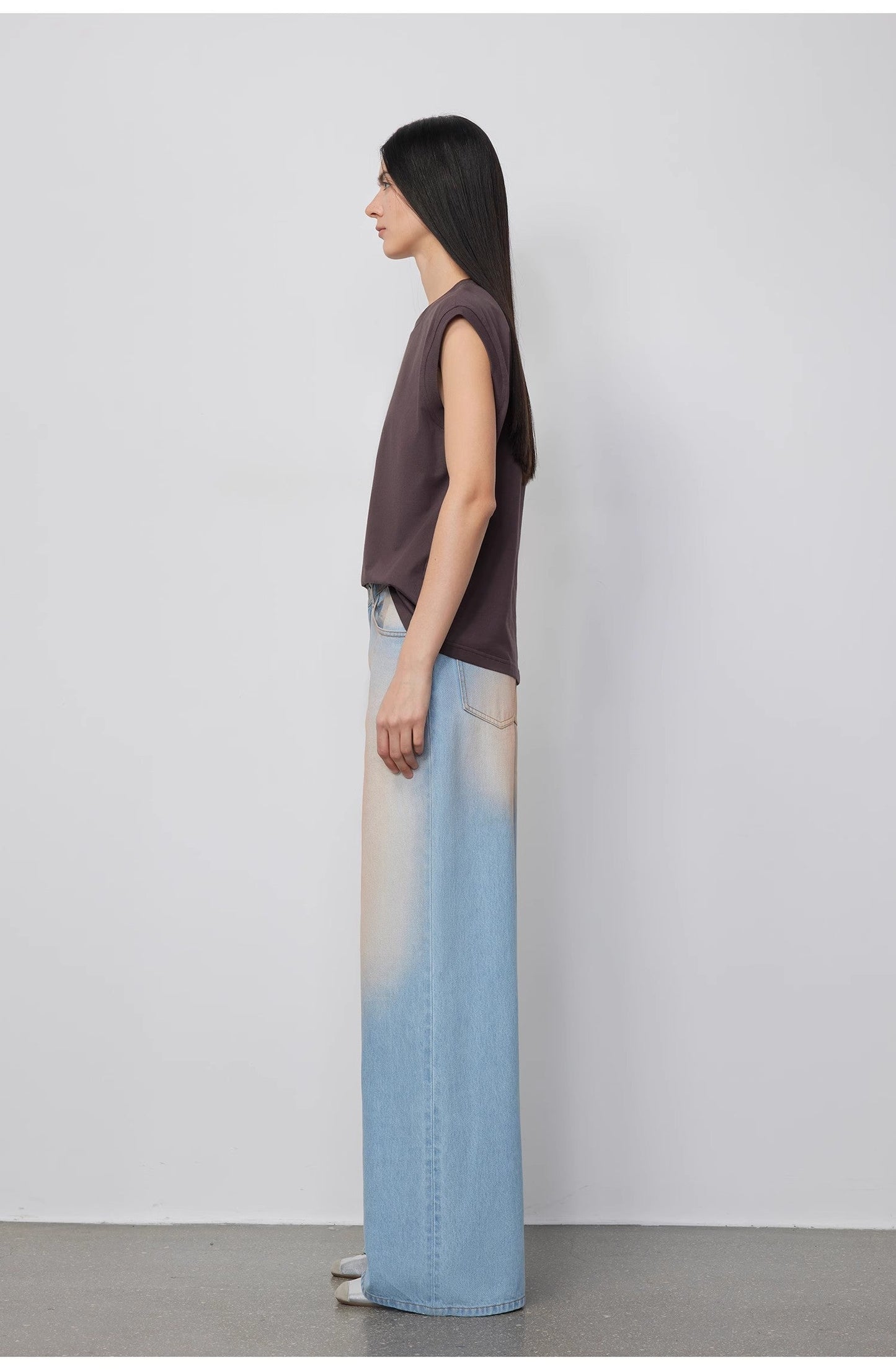 Luxury Low-Waist Wide-Leg Flared Jeans