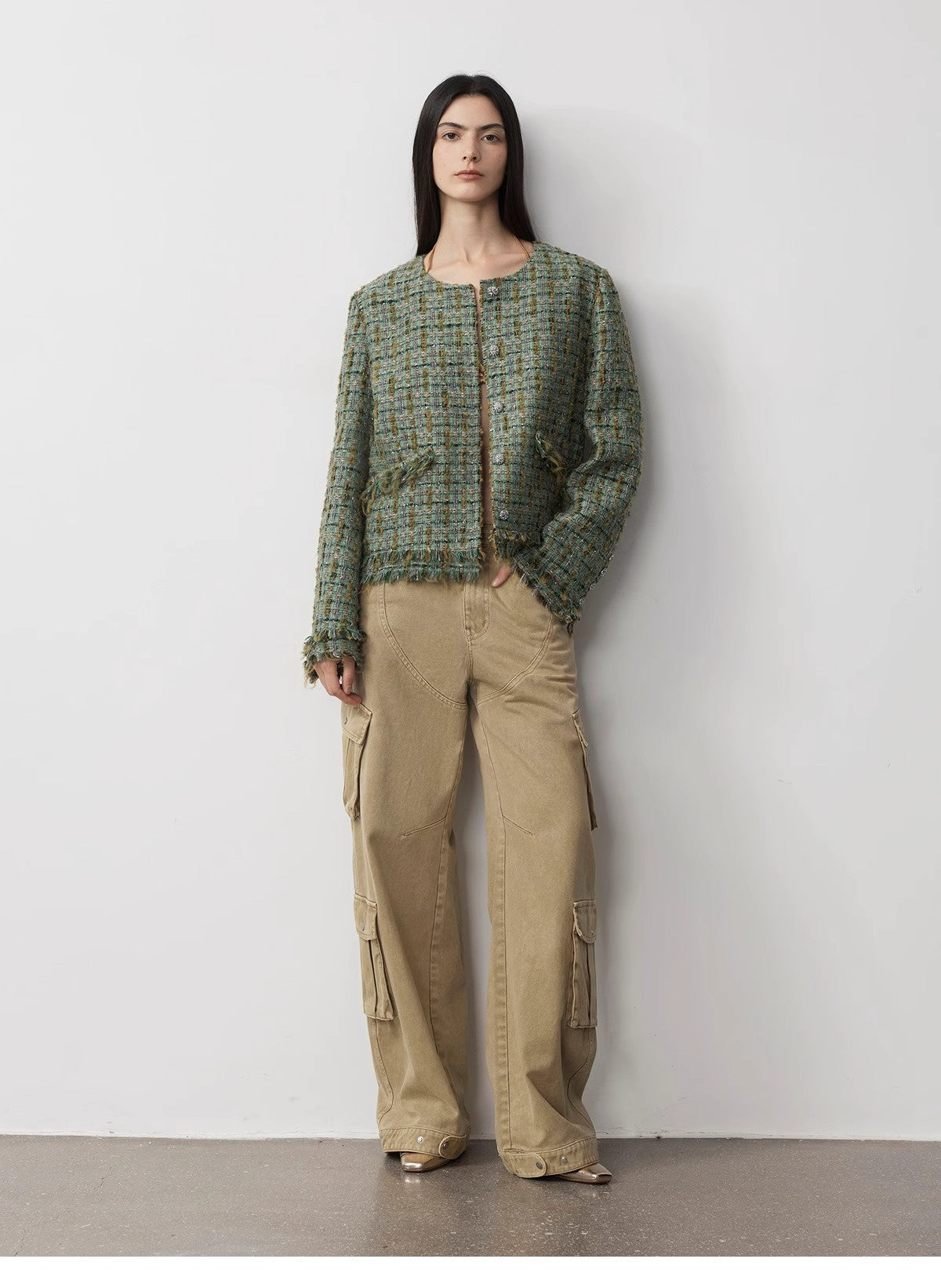 Loose Workwear Micro-Cocoon Wide-Leg Jeans