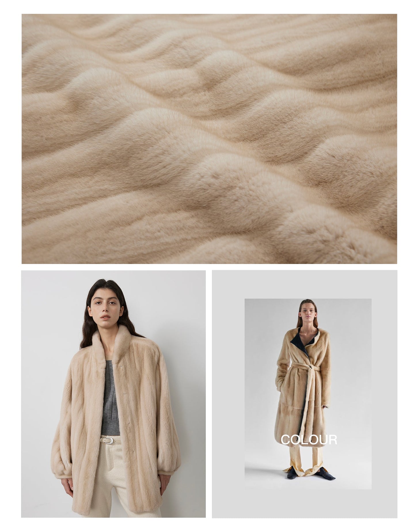 The Kopenhagen Violet — Velvet Whole Mink Stand-Collar Jacket