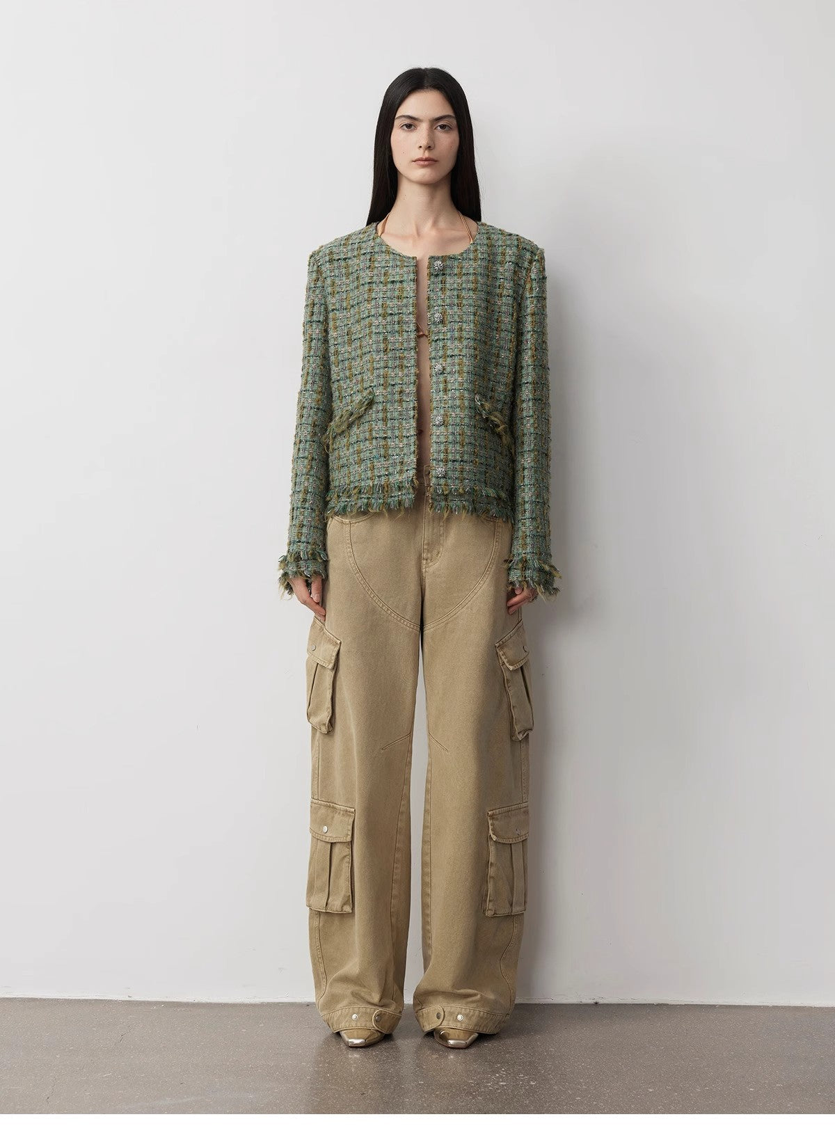 Loose Workwear Micro-Cocoon Wide-Leg Jeans