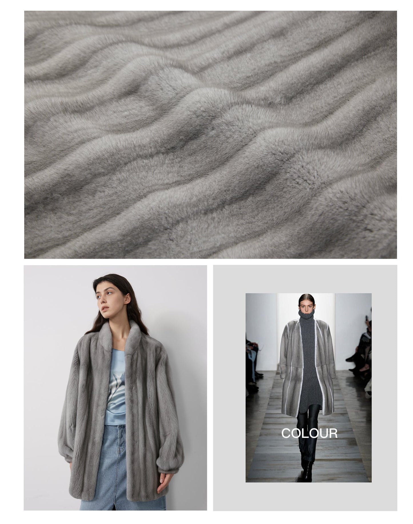 The Kopenhagen Violet — Velvet Whole Mink Stand-Collar Jacket
