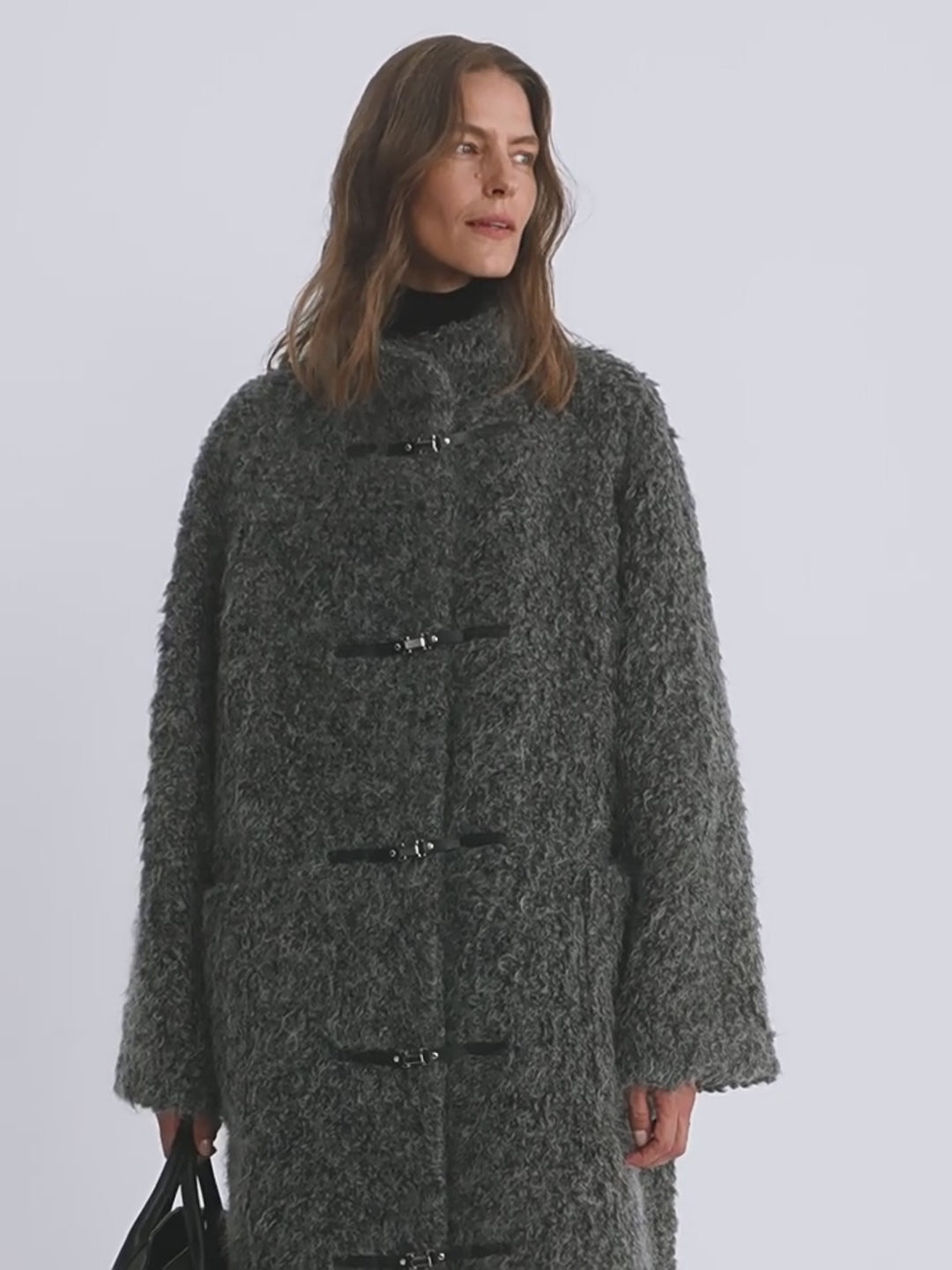 The Cape Town Circle — Mohair & Virgin Wool Stand-Collar Coat
