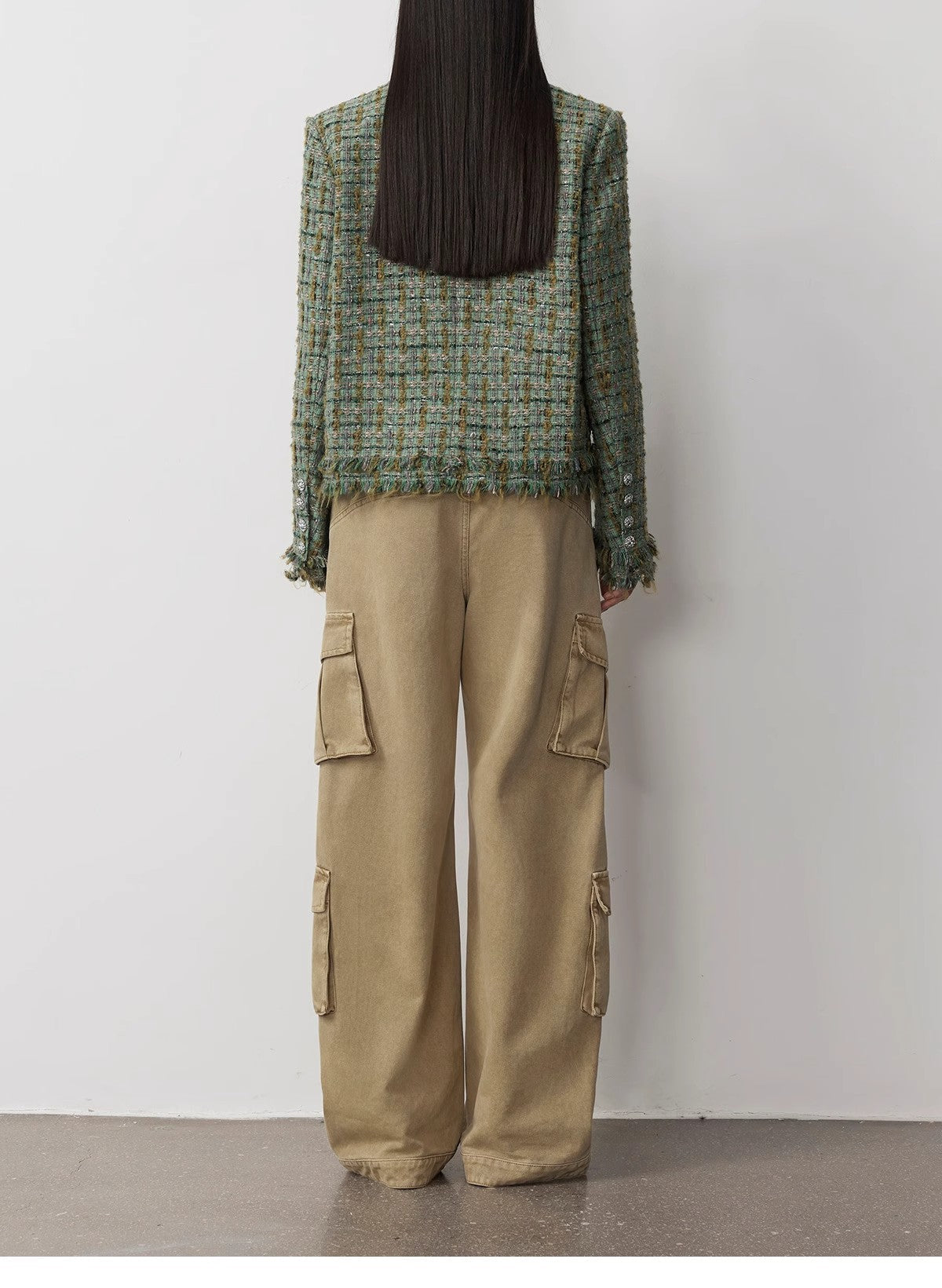 Loose Workwear Micro-Cocoon Wide-Leg Jeans