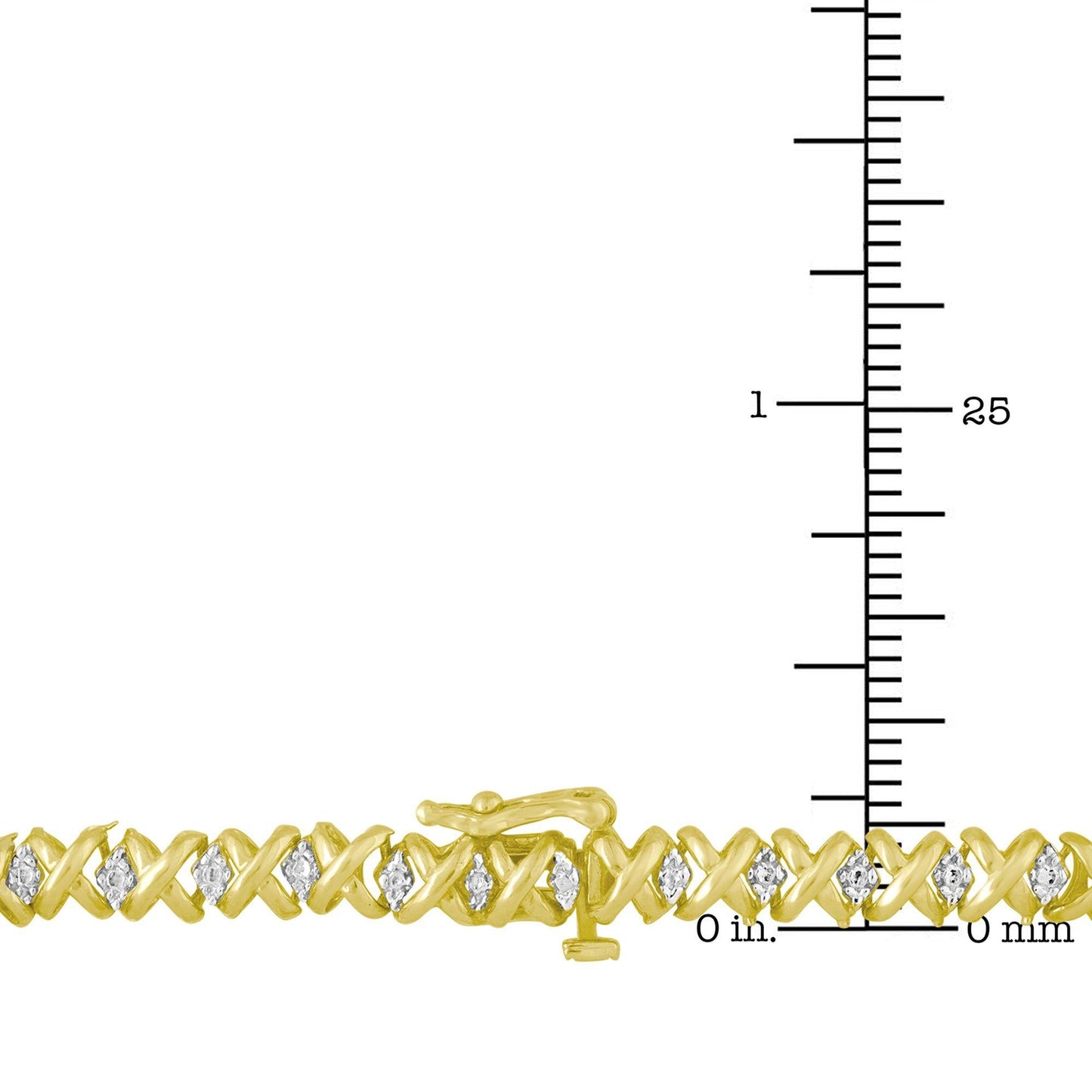 10K Yellow Gold Diamond Riviera Statement Necklace – 4.00 CTW