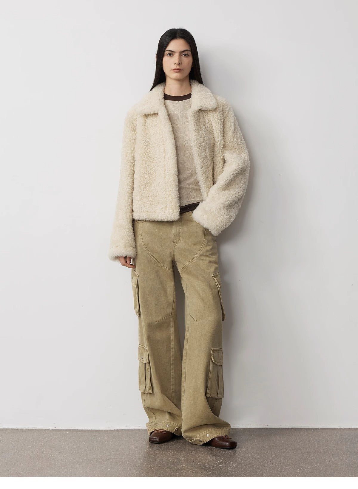 Loose Workwear Micro-Cocoon Wide-Leg Jeans