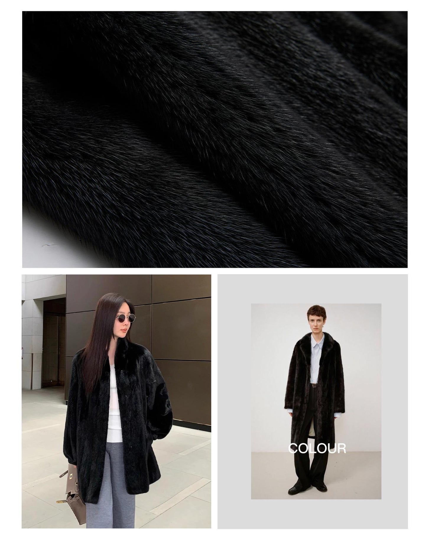 The Kopenhagen Violet — Velvet Whole Mink Stand-Collar Jacket