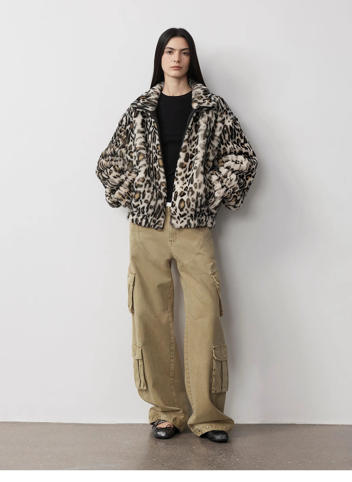 Loose Workwear Micro-Cocoon Wide-Leg Jeans