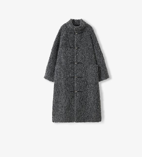 The Cape Town Circle — Mohair & Virgin Wool Stand-Collar Coat