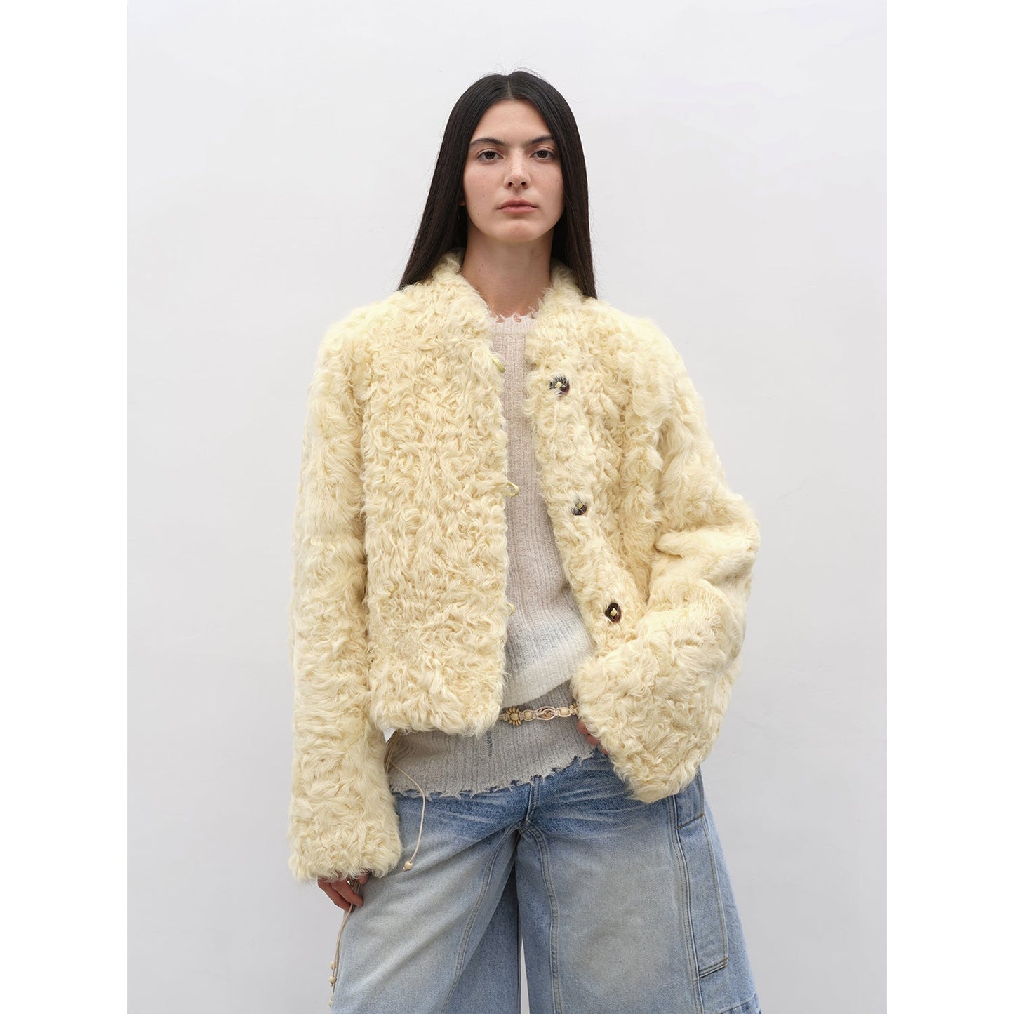 Little Bear's Thoughts New Zealand Imported Sheepskin Coat
