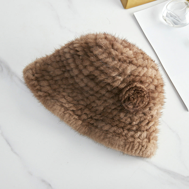 The Winter Column — Mink Wool Woven Bucket Hat