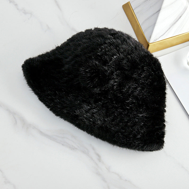 The Winter Column — Mink Wool Woven Bucket Hat