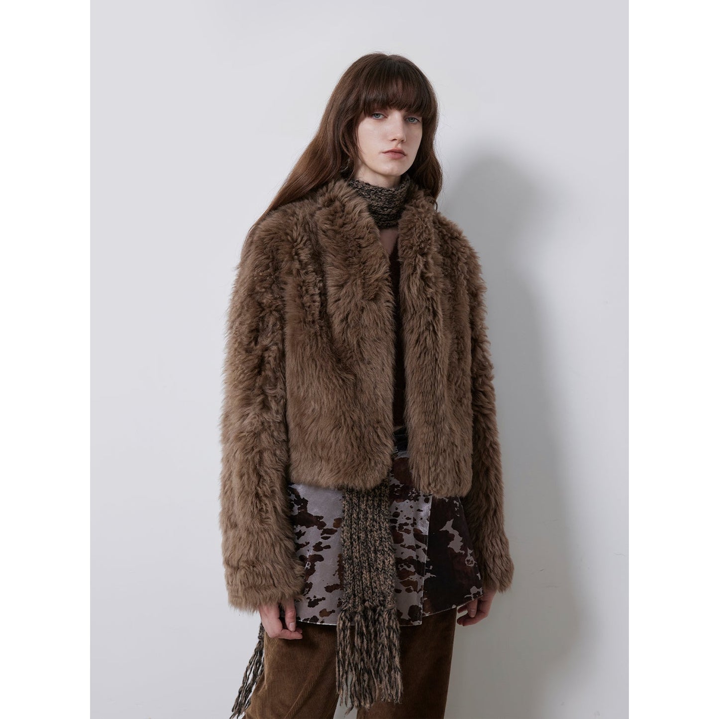The Toscana — Streamlined Tuscan Curl Shearling Coat