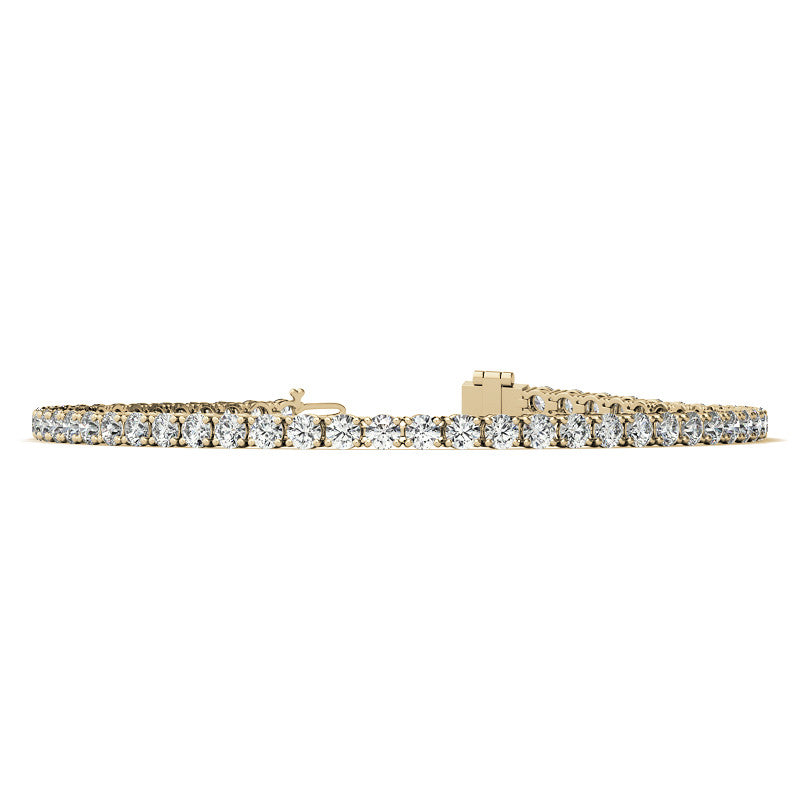 14K White Gold 5 1/4 CTW Diamond S-Link Floral Cluster Tennis Bracelet – 7"