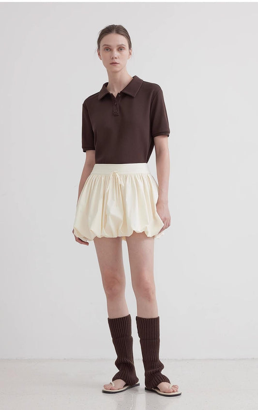 "Alice" Low Waist Anti-Exposure Flower Bud Short Skirt