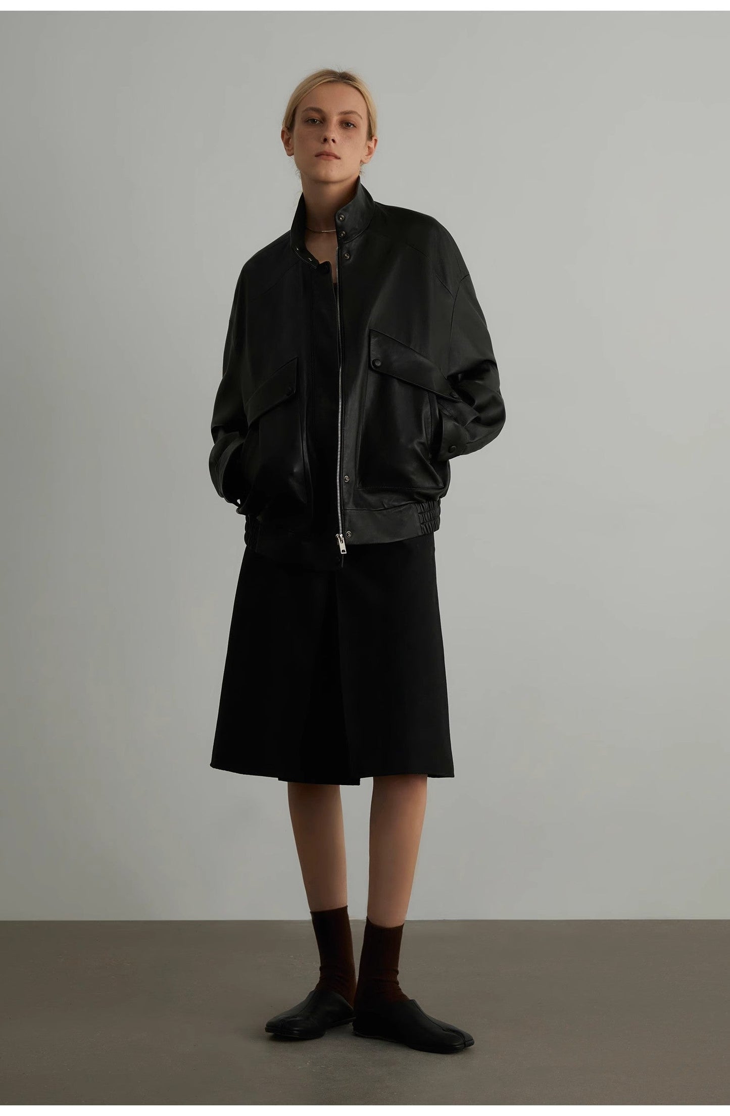 The Wellington — Two-Tone New Zealand Sheepskin Classic Jacket