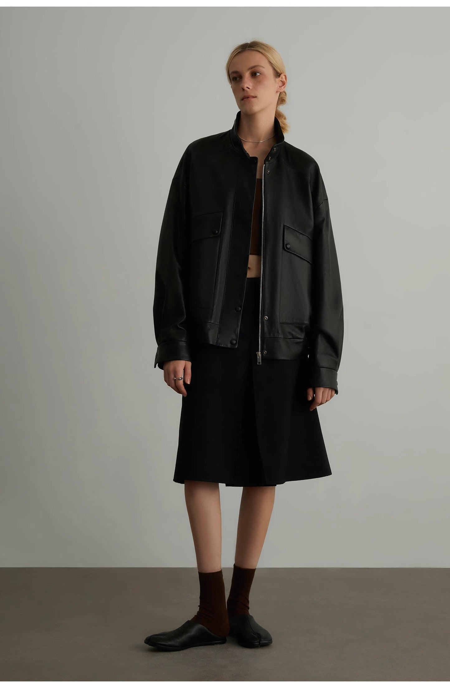 The Wellington — Two-Tone New Zealand Sheepskin Classic Jacket