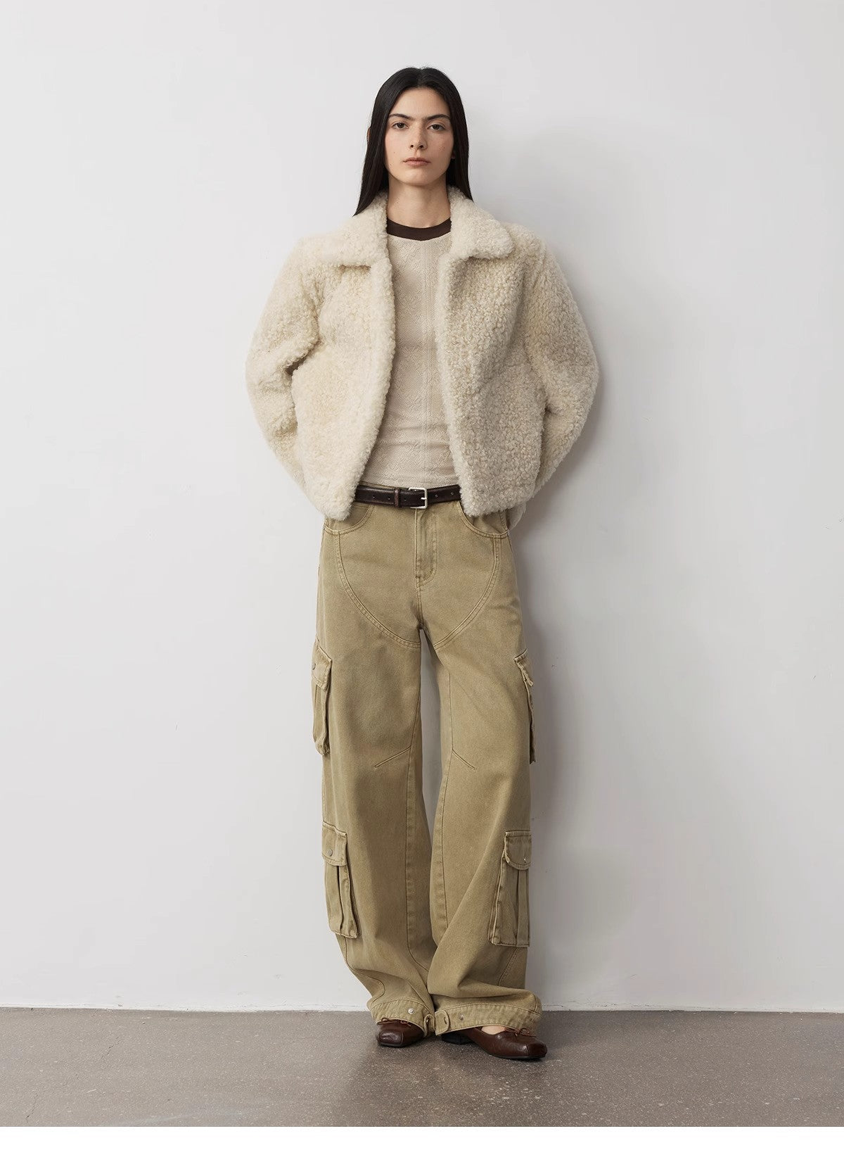 Loose Workwear Micro-Cocoon Wide-Leg Jeans