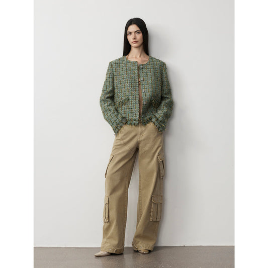 Loose Workwear Micro-Cocoon Wide-Leg Jeans