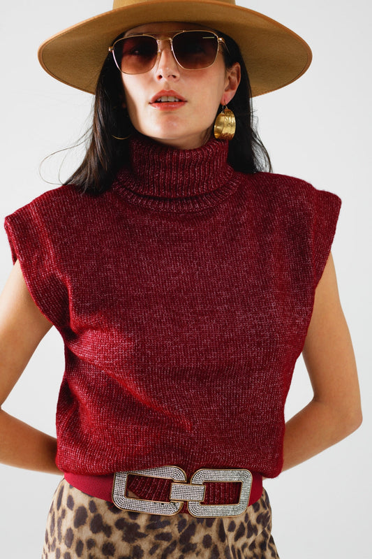 The Essential Turtleneck — Sleeveless Soft Knit Sweater