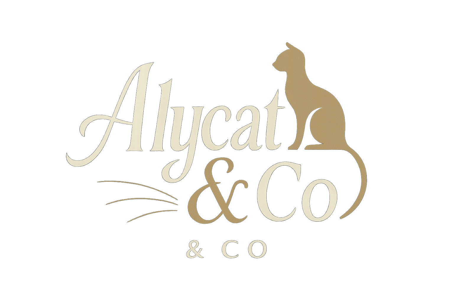 make a Alycat & Co elegant logo